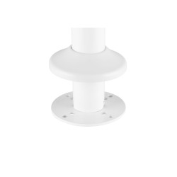 Pieds de fixation pour rail de bureau Slatwall KIMEX Blanc - 3