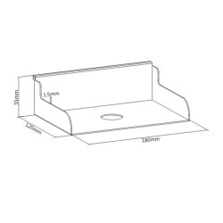 Tablette pour rail de fixation Slatwall KIMEX - 5