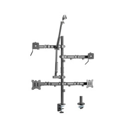 Support Bureau Studio KIMEX Streaming 2 Ecrans + Bras - 1