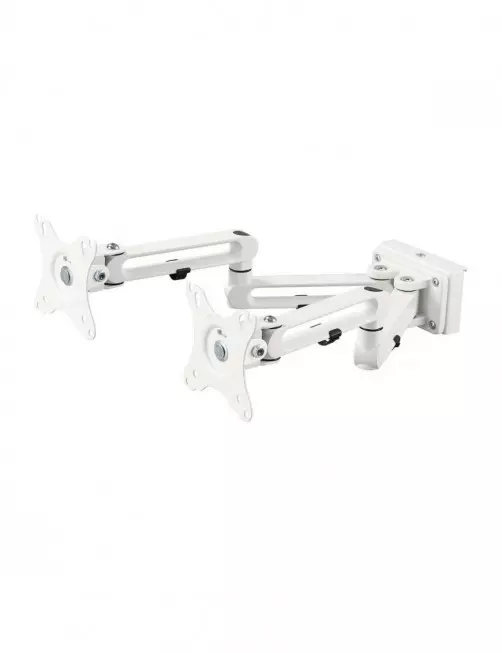 Double Bras pour Ecran 17" à 32" pour rail de fixation Slatwall KIMEX - 1