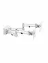 Double Bras pour Ecran 17" à 32" pour rail de fixation Slatwall KIMEX - 2