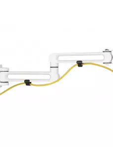 Double Bras pour Ecran 17" à 32" pour rail de fixation Slatwall KIMEX - 3