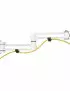 Double Bras pour Ecran 17" à 32" pour rail de fixation Slatwall KIMEX - 3