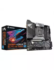 Carte Mère Gigabyte Z690M AORUS ELITE AX DDR4 mATX LGA1700 DDR4 Gigabyte - 1