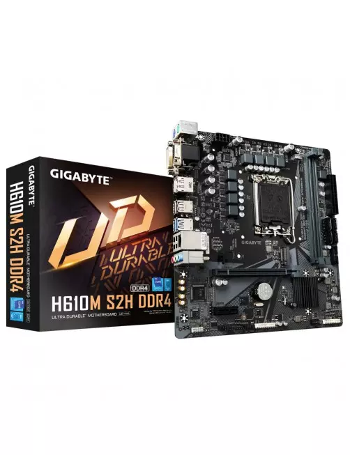 Carte Mère Gigabyte H610M-S2H DDR4 mATX LGA1700 DDR4 USB3.2 M.2 Gigabyte - 1