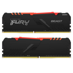 DDR4 Kingston FURY Beast RGB Kit 16Go 2x8Go 3200Mhz CL16 Kingston - 1