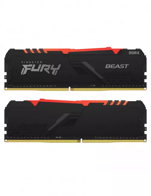 DDR4 Kingston FURY Beast RGB Kit 16Go 2x8Go 3200Mhz CL16 Kingston - 1