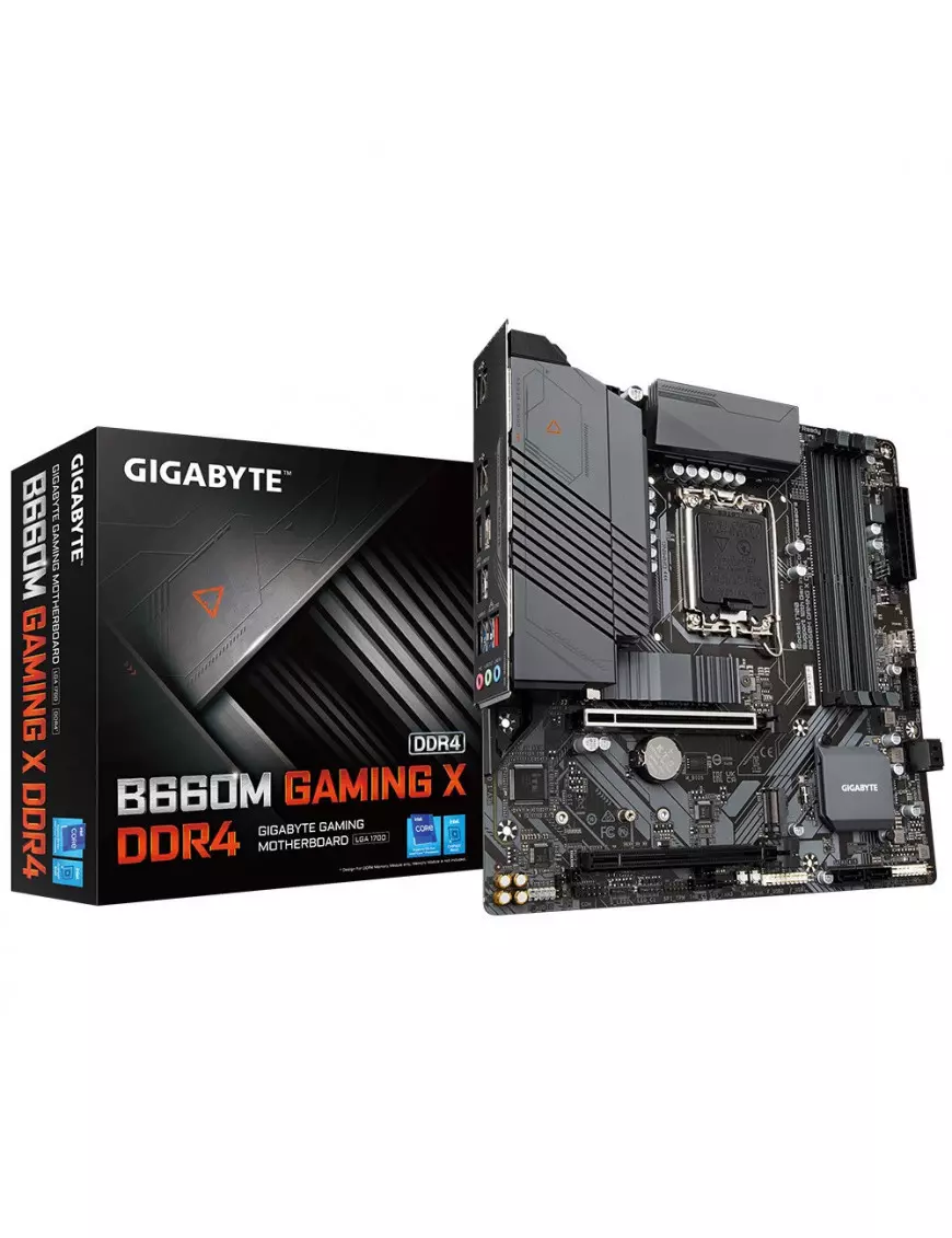 Carte Mère Gigabyte B660M GAMING X DDR4 mATX LGA1700 DDR4 USB3.2 M.2 Gigabyte - 1