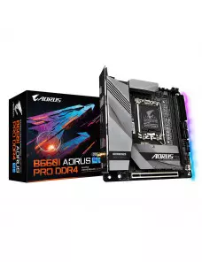 Carte Mère Gigabyte B660i AORUS PRO DDR4 iTX 1700 DDR4 USB3.2 Wifi Gigabyte - 1