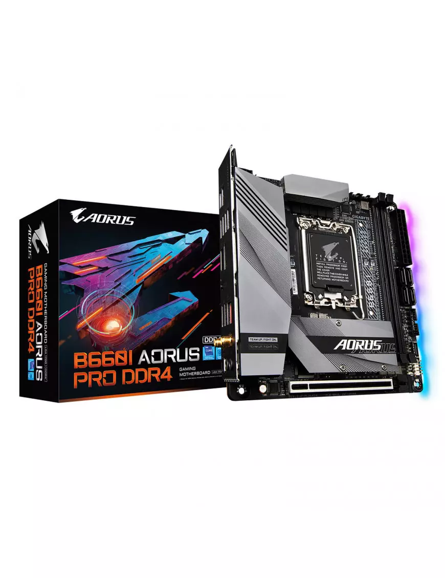 Carte Mère Gigabyte B660i AORUS PRO DDR4 iTX 1700 DDR4 USB3.2 Wifi Gigabyte - 1