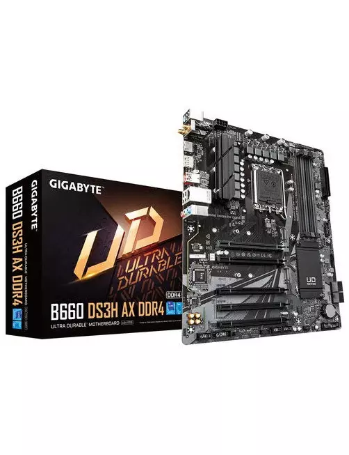 Carte Mère Gigabyte B660 DS3H AX DDR4 ATX LGA1700 DDR4 USB3.2 M.2 Gigabyte - 1
