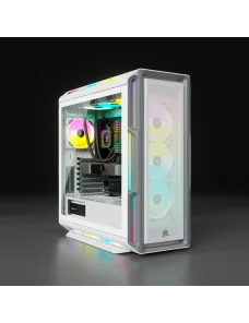 Corsair iCUE 4000X RGB Tempered Glass (Blanc) Boitiers PC Corsair M