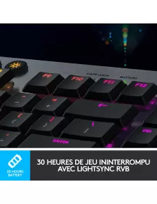 Clavier Logitech G915 Lightspeed Gaming Tactile Carbone - 5