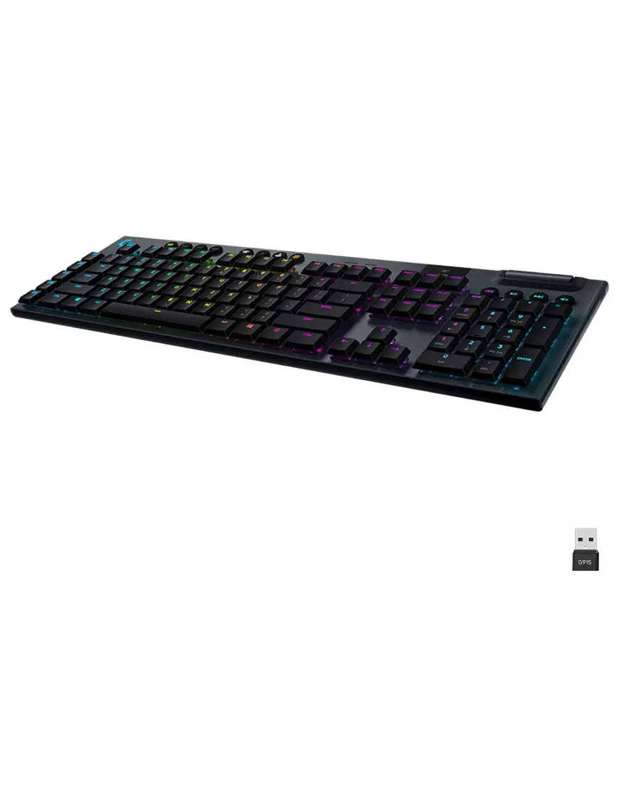 Clavier Logitech G915 Lightspeed Gaming Tactile Carbone - 1