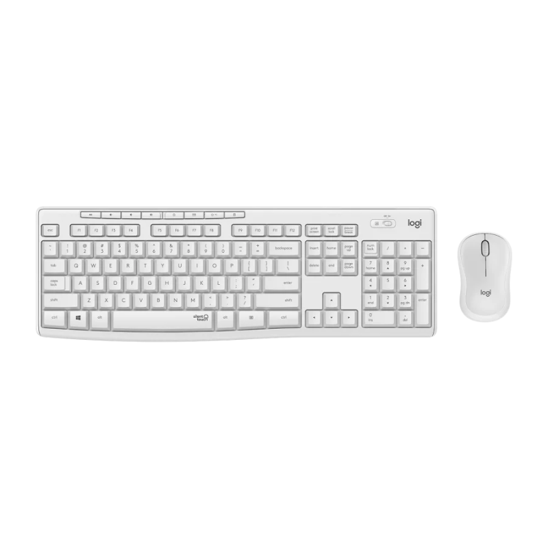 Clavier Souris Logitech MK295 Silent White Wireless