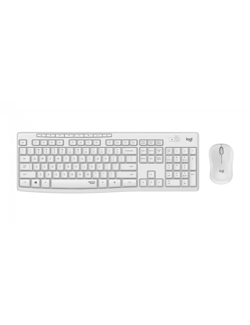 Clavier Souris Logitech MK295 Silent White Wireless