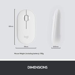 Clavier Souris Logitech MK470 White Wireless Logitech - 5