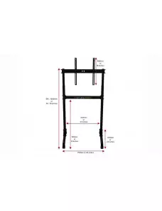 Next Level Racing Support Simple Ecran Elite Freestanding - 2