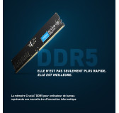 DDR5 Crucial 16Go 4800Mhz CL40