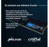 DDR5 Crucial 16Go 4800Mhz CL40