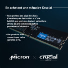 DDR5 Crucial 16Go 4800Mhz CL40 Crucial - 5