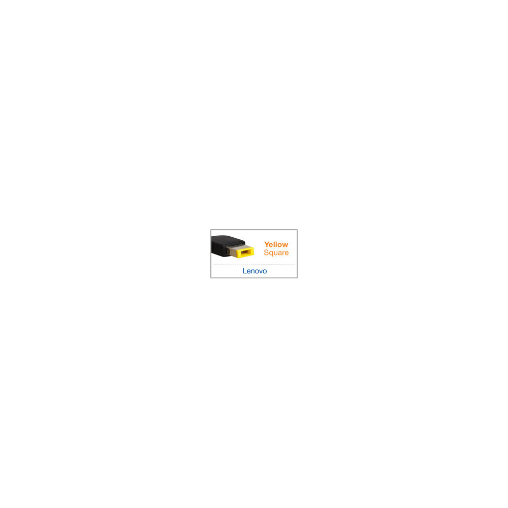 Chargeur compatible Lenovo 20V 4.5A 90W embout SQUARE jaune