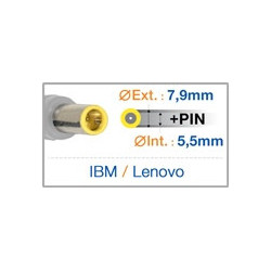 Chargeur compatible Lenovo 20V 4.5A 90W 7.9/5.5/0.8mm Générique - 1
