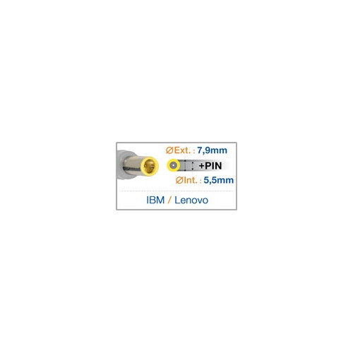 Chargeur compatible Lenovo 20V 4.5A 90W 7.9/5.5/0.8mm Générique - 1