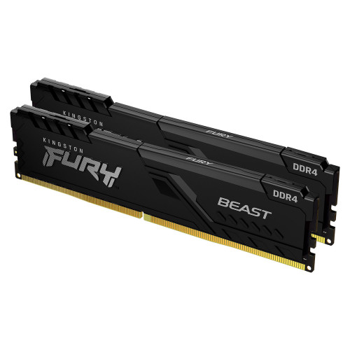 DDR4 Kingston FURY Beast Kit 16Go 2x8Go 3200Mhz CL16 Kingston - 1 DDR4 Kingston FURY Beast Kit 16Go 2x8Go 3200Mhz CL16 Kingston - 1