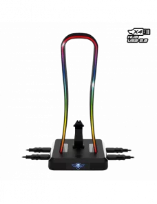 Support de Casque Spirit of Gamer Sentinel RGB Hub USB - 4
