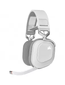 Casque Corsair HS80 RGB WIRELESS Gaming Premium Blanc - 1