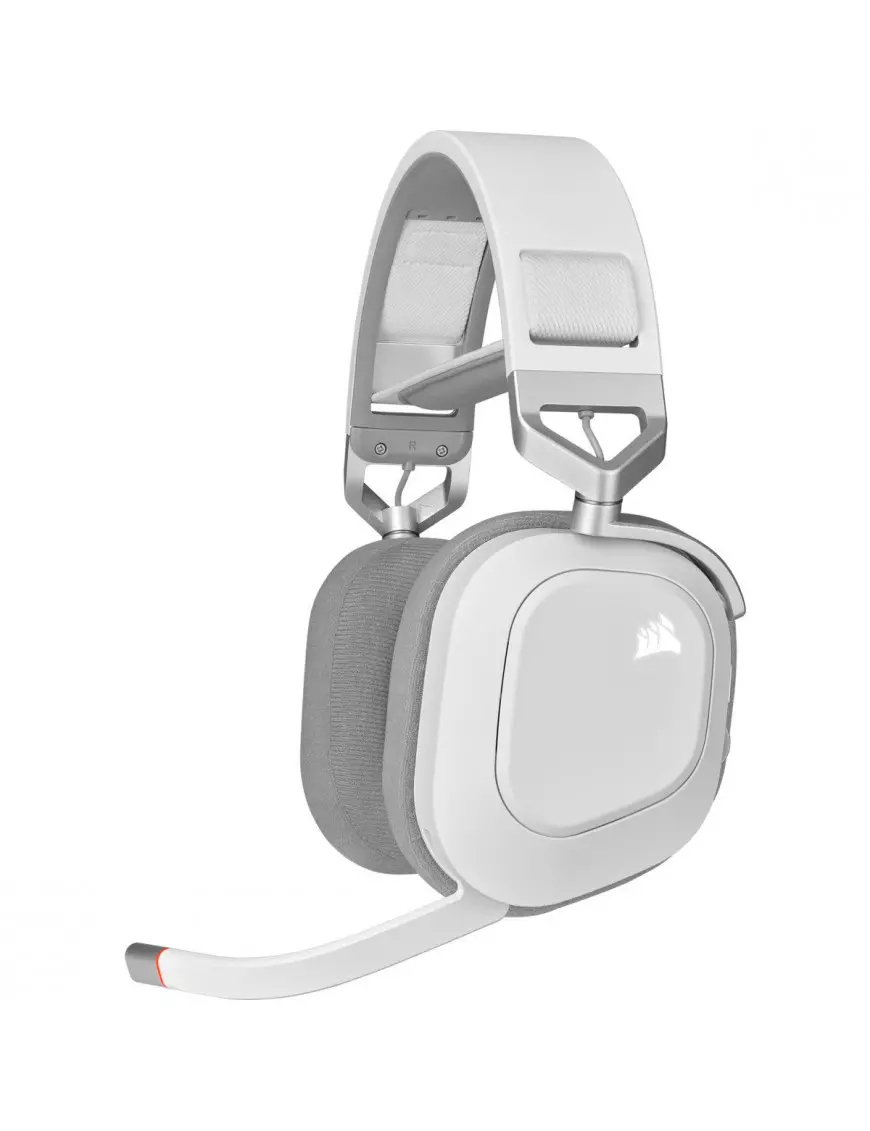 Casque Corsair HS80 RGB WIRELESS Gaming Premium Blanc - 1