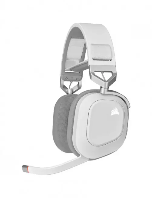 Casque Corsair HS80 RGB WIRELESS Gaming Premium Blanc - 1