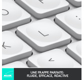 Clavier Logitech MX Keys Mini Gris Pâle