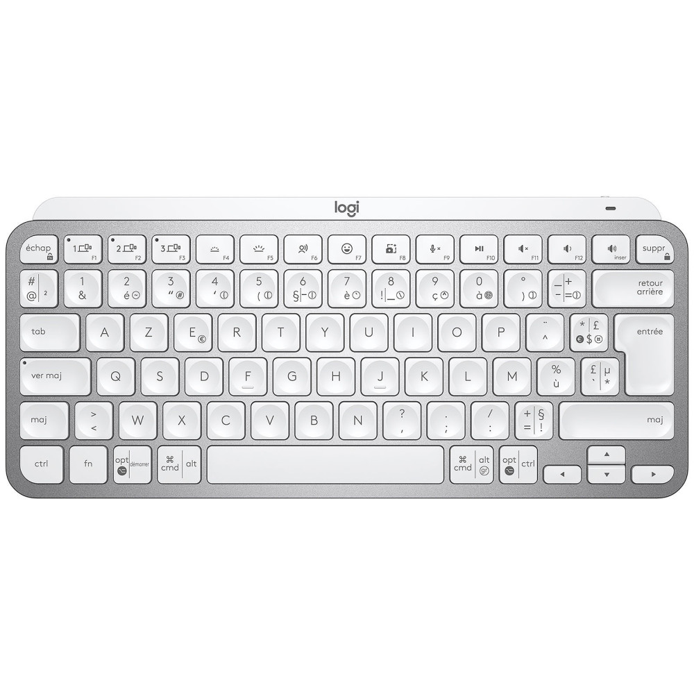 Clavier Logitech MX Keys Mini Gris Pâle