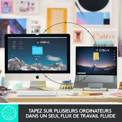 Clavier Logitech MX Keys Mini Gris Pâle Logitech - 5