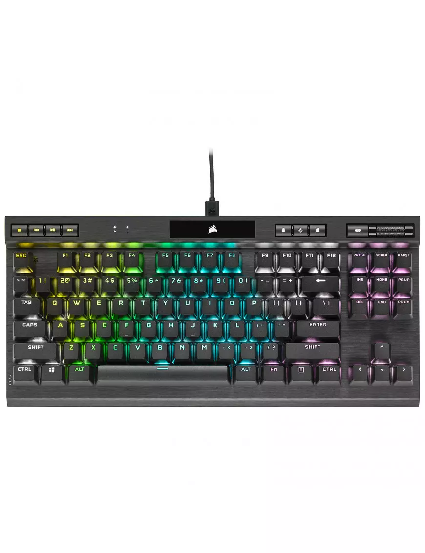 Clavier Gaming Corsair K70 RGB TKL CHAMPION SERIES (OPX Optique) - 1