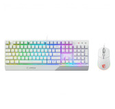 Pack Clavier Souris MSI Vigor GK30 Gaming COMBO Blanc RGB