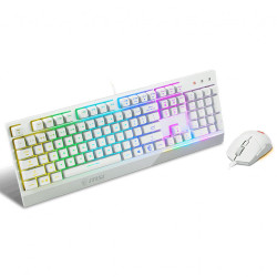 Pack Clavier Souris MSI Vigor GK30 Gaming COMBO Blanc RGB - 4
