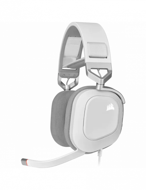 Casque Corsair HS80 RGB USB Gaming Premium Blanc - 1
