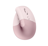 Souris Logitech Lift Ergonomique Verticale Rose