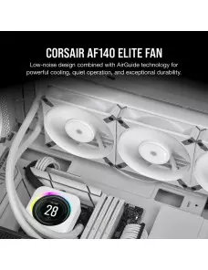 Ventilateur Corsair AF140 ELITE PWM 140 mm Blanc - 2