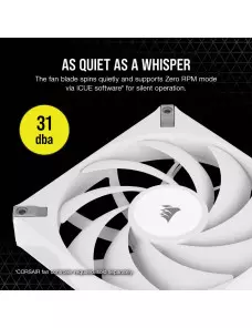 Ventilateur Corsair AF140 ELITE PWM 140 mm Blanc - 4