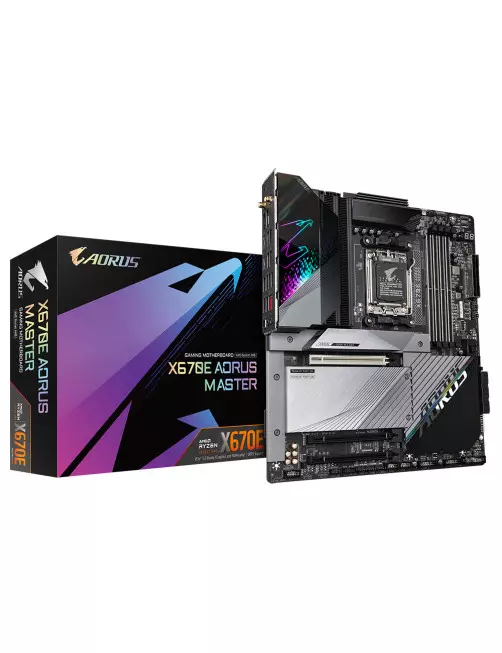 Carte Mère Gigabyte X670E AORUS MASTER ATX AM5 DDR5 USB3.2 M.2 WIFI Gigabyte - 1 Carte Mère Gigabyte X670E AORUS MASTER ATX AM5 DDR5 USB3.2 M.2 WIFI Gigabyte - 1