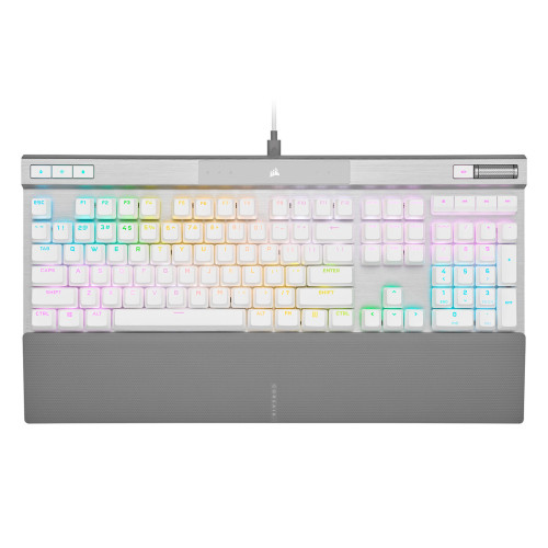 Clavier Gaming Corsair K70 PRO RGB Blanc (OPX Optique) Corsair - 1 Clavier Gaming Corsair K70 PRO RGB Blanc (OPX Optique) Corsair - 1
