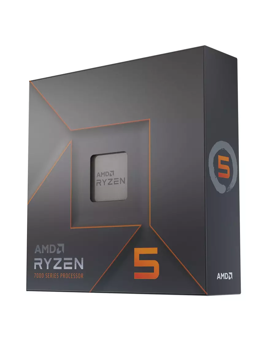 Processeur AMD RYZEN 5 7600X 4.7/5.3Ghz 38M 6Core 105W AM5 AMD - 1