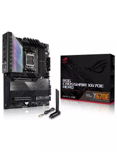 Carte Mère Asus ROG CROSSHAIR X670E HERO ATX AM5 DDR5 USB3.2 M.2 WIFI Asus - 1