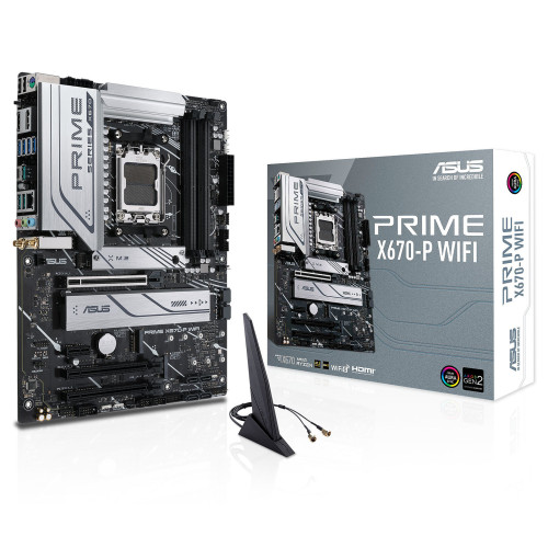 Carte Mère Asus PRIME X670-P WIFI ATX AM5 DDR5 USB3.2 M.2 Asus - 1 Carte Mère Asus PRIME X670-P WIFI ATX AM5 DDR5 USB3.2 M.2 Asus - 1