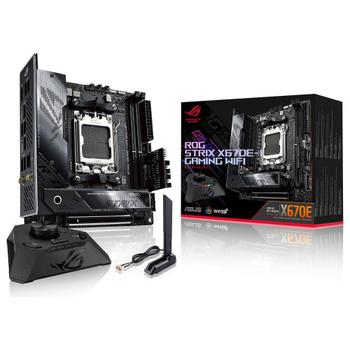 Carte Mère Asus ROG STRIX X670E-I GAMING WIFI ATX AM5 DDR5 USB3.2 M.2 Asus - 1 Carte Mère Asus ROG STRIX X670E-I GAMING WIFI ATX AM5 DDR5 USB3.2 M.2 Asus - 1