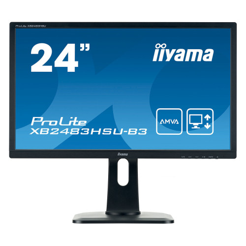 Ecran iiyama 24" XB2483HSU-B3 1920x1080 60Hz 4ms HDMI DP VGA HP iiyama - 1